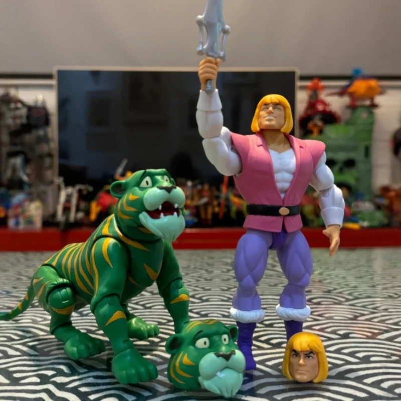 Mattel Prince Adam Cringer Action Figure Set - He Man And the Masters of the Universe Animated Version Collectible PVC Toy