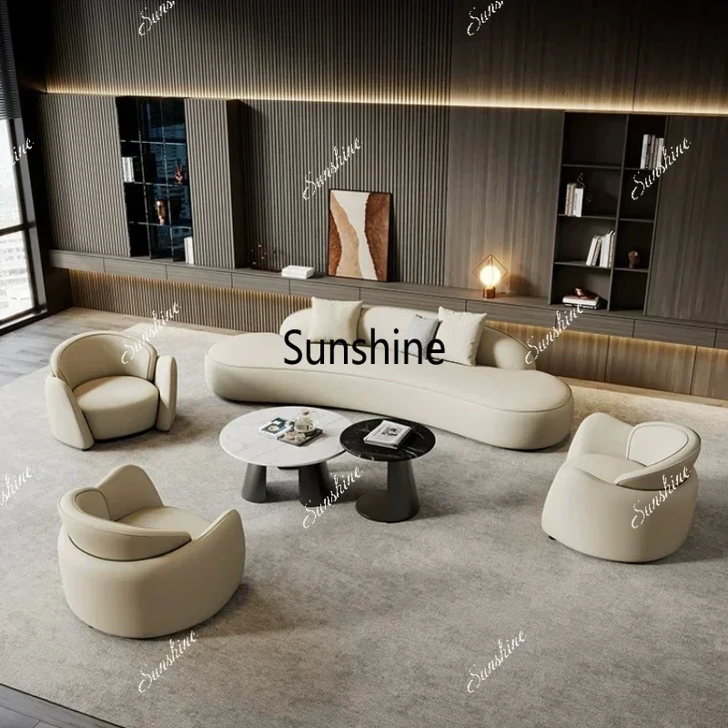 YAmerican Creative Living Room Sofa Modern Luxury Hotel Lobby Beauty Salon Lounge Reception Sofa Designer Office Furniture FYOS