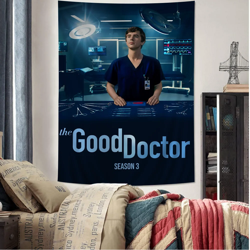 

Movie Great Doctor Cartoon Tapestry Art Science Fiction Room Home Decor Art Home Decor