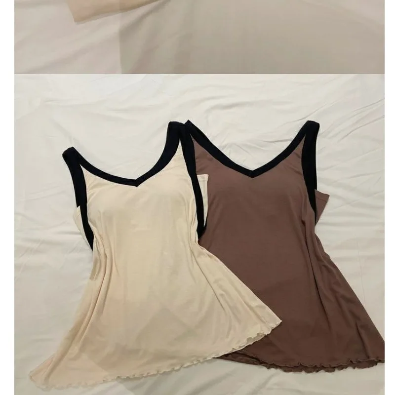 Modal Pajamas Female  Korean Version New Style Waistcoat Shorts Two-piece Summertime Loose  Loungewear Lingerie Pajamas Women