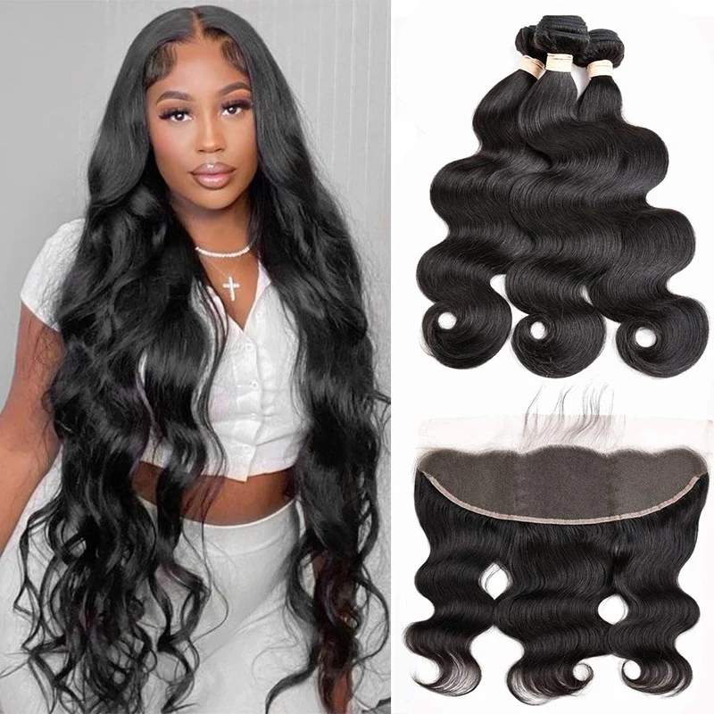 

Sedittyhair 28 30 34 40 дюймов, искусственные бразильские волосы, волнистые, 3 4 дюйма, с 13x4 кружевами, фронтальные Человеческие волосы Remy