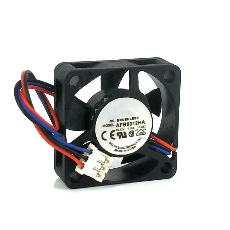 for Delta AFB0312HA 12V 0.15A 3 Pin CPU 30x30x10mm Server Square Cooling Fan