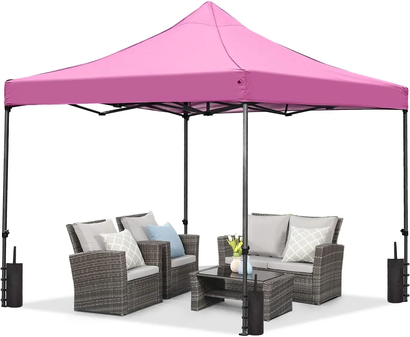 

10x10 футов уличная выдвижная палатка с навесом, палатка для патио, палатка с наружным навесом, коммерческая портативная мгновенная складная палатка с навесом