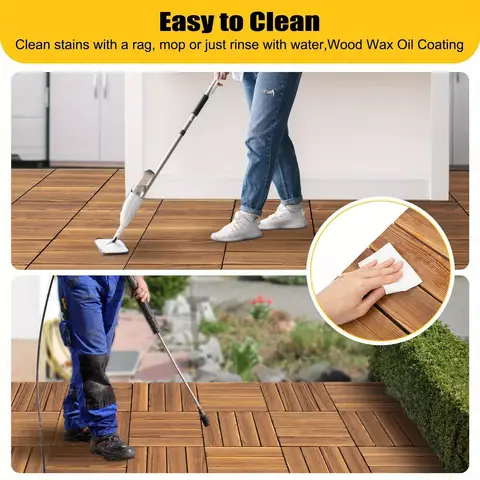 36 पीस हार्डवुड कनेक्टिंग डेक टाइल्स आउटडोर वुड फ़्लोरिंग DIY सेट 12x12 में शरद ऋतु हैलोवीन सजावट क्रिसमस 8 best sales अलंकार - №7