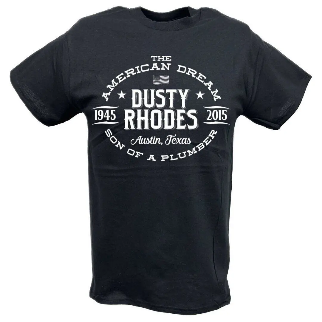 T-shirt noir commémoratif de rêve américain Dusty Rhodes