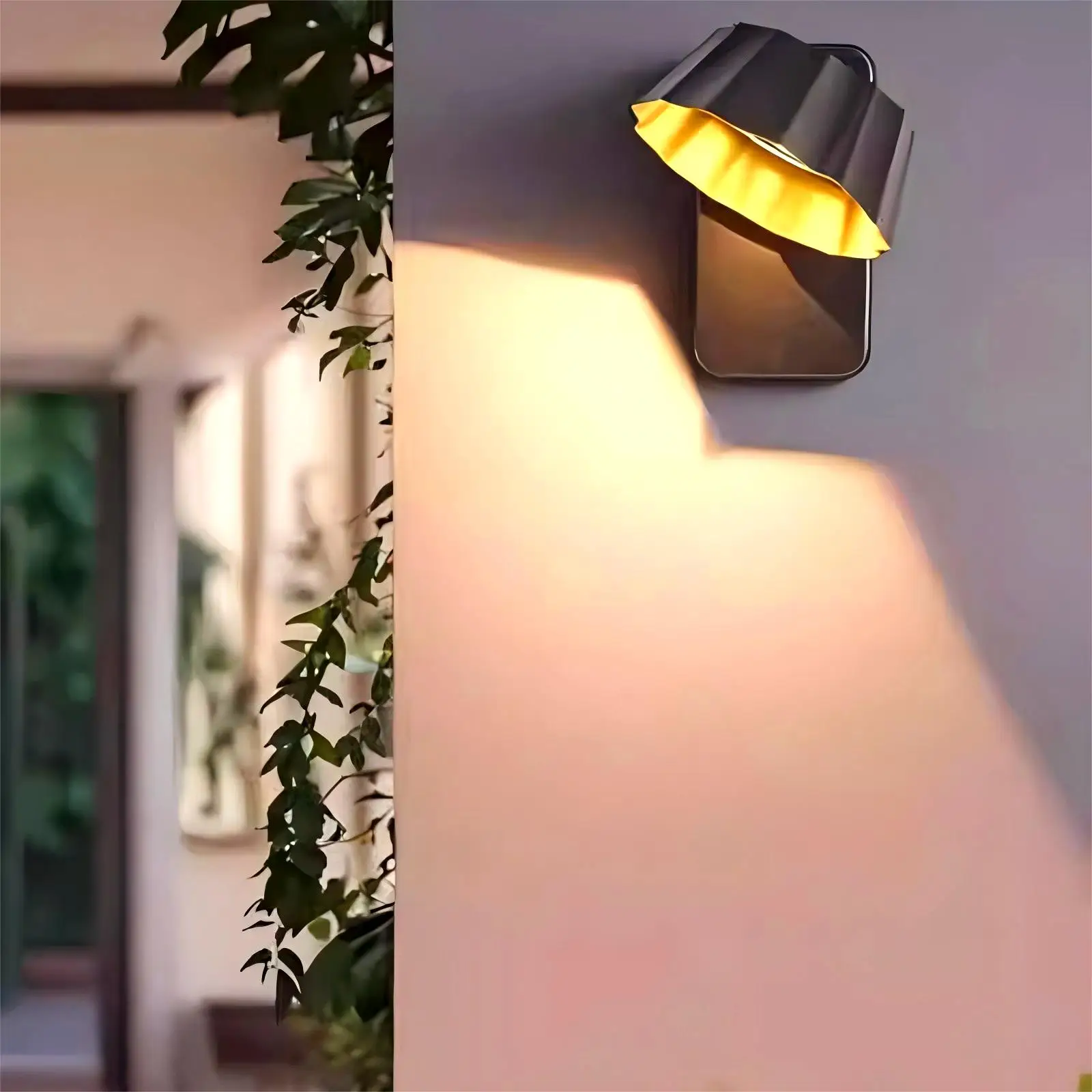 مصباح حائط خارجي LED حديث مقاوم للماء IP65 340 ° دوران الألومنيوم الإبداعية LED السرير ضوء فناء المرآب البيض لاذع مصباح داخلي #4