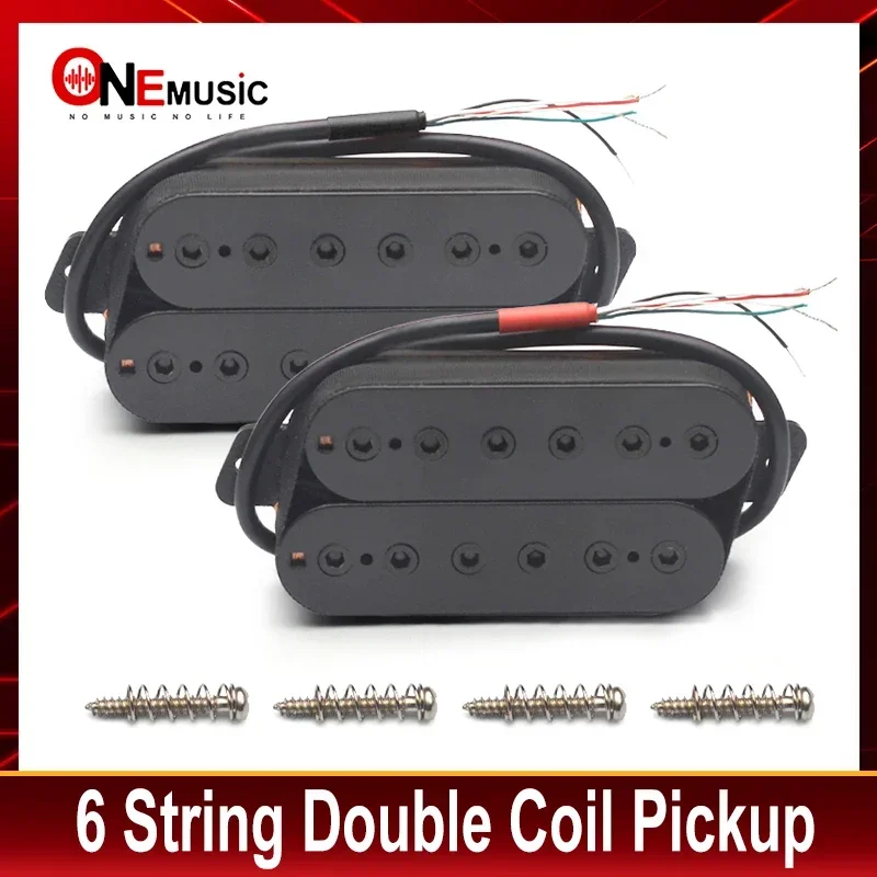 Fan Fret Pickup 6 String Humbucker N-7.5k/B-15K 4 Conductor Cable Output Coil Splitting Guitar Pickup