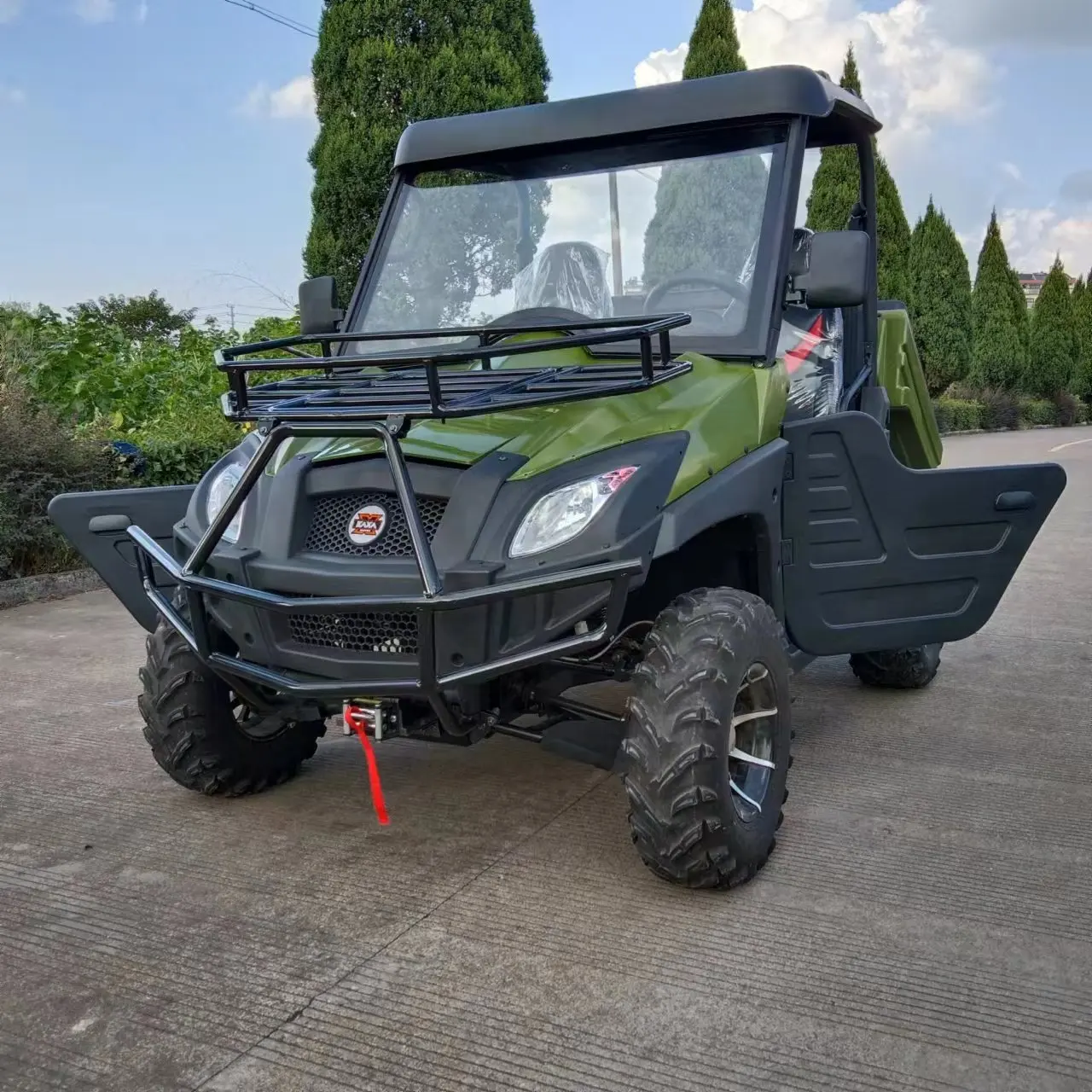 Custom New Arrival 15KW 4WD Electric Golf Cart UTV for Adults Automatic Transmission 48v 1000W Shaft Drive 4 Wheeler