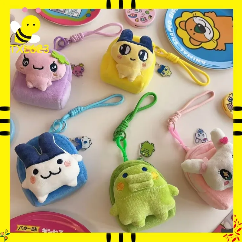 

Милый брелок-кошелек в стиле Тамагочи, мультяшный нейлоновый шарм для телефона, подвеска для сумки Маметчи/Мимичи, аксессуары для ключей, подарки