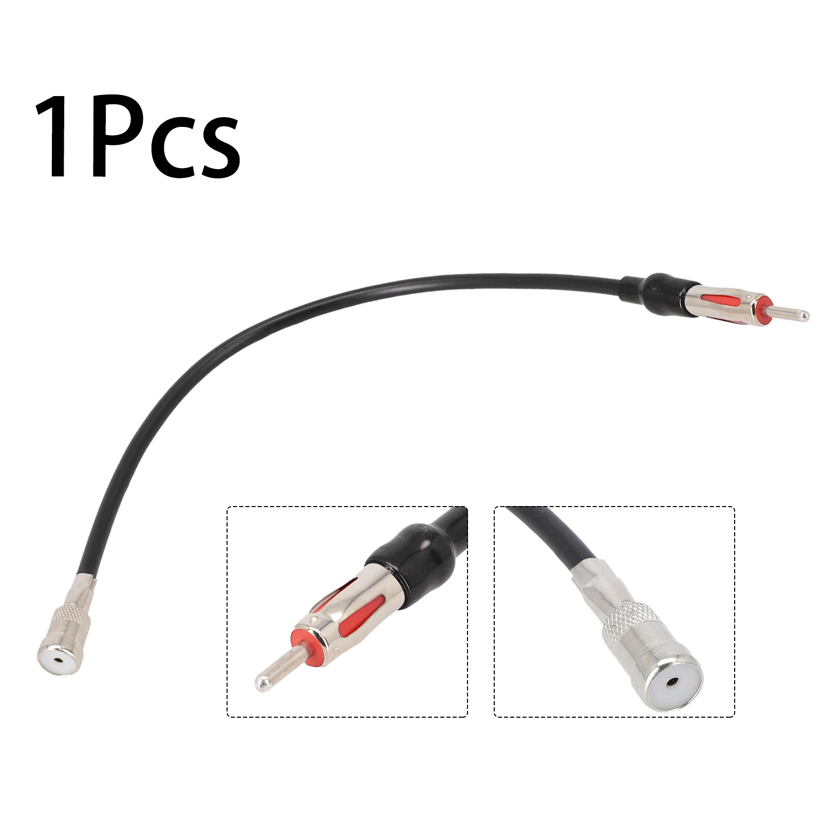 1pc Car Radio Antenna Adapter ISO To DIN Cable For FM AM Antenna Car Audio ISO Socket To DIN Plug Connector Adapter Auto Parts