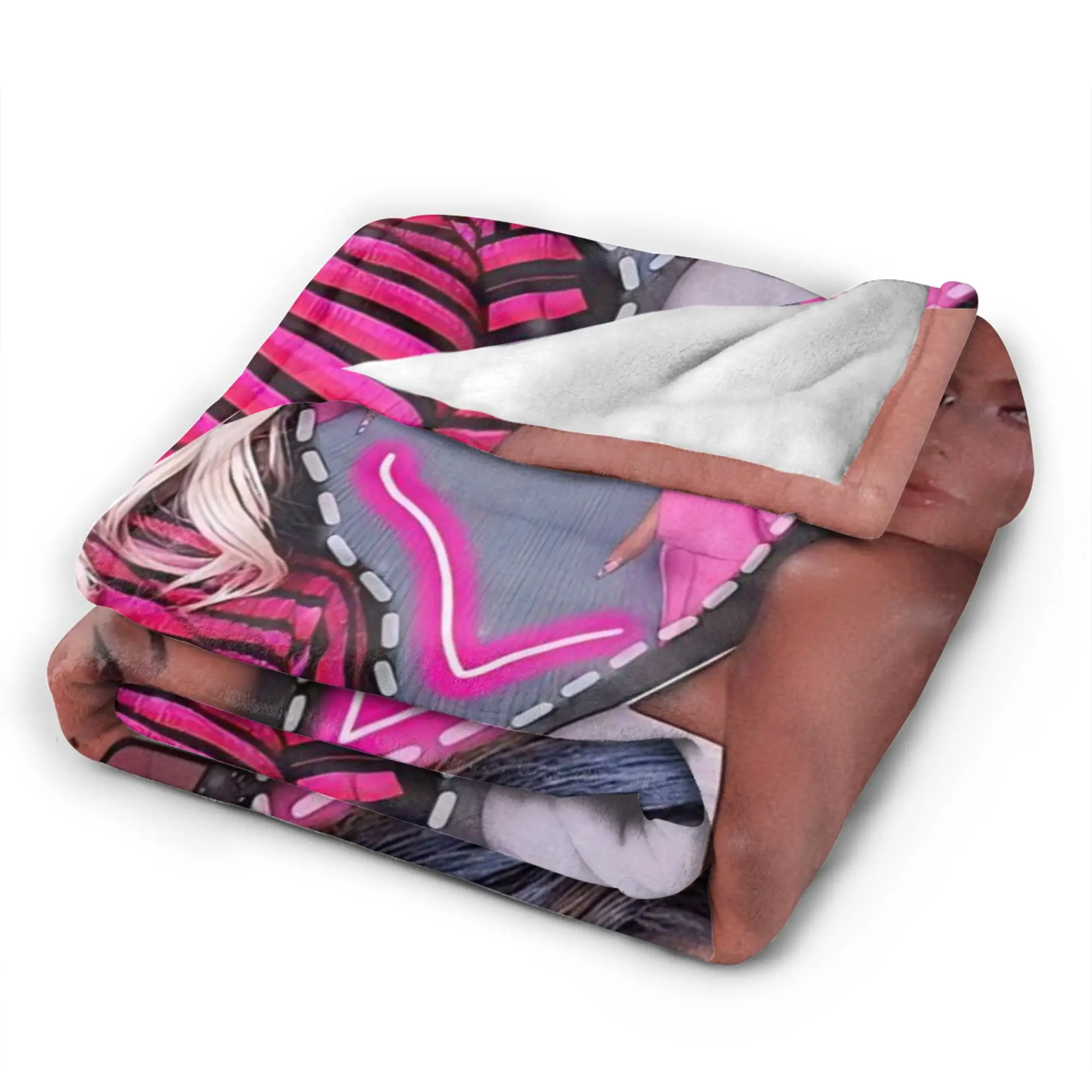 كايلي جينر مستوحاة الفانيلا بطانية لينة الدافئة رمي بطانية لغرفة المعيشة السفر طباعة المفرش غطاء سرير أريكة