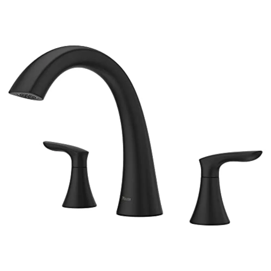 

Weller Roman Bathtub Faucet Valve Sold Separately 2-Handle 3-Hole Matte Black Finish RT65WRB