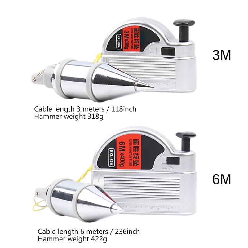 Magnetic Plumb Bob Strong Magnet on the Side for Easy Attachment to Iron Objects Dropship