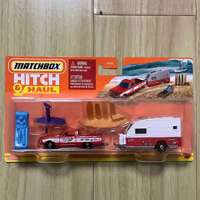 Oryginalny zestaw Matchbox Hitch&Haul Serise Harry Potter Trailer Jeep Forest Trailer Jeep Desert Trailer Ford Beach Trailer Surprise Toy