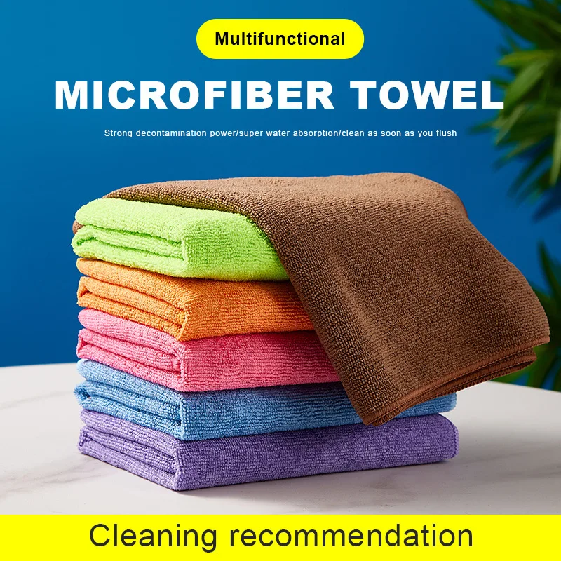 

Microfiber Dishcloth Absorbent Kitchen Towel Quick Drying Cleaning Cloth Rags Home Washing Dishes Cloths Car Wash Clean Towels