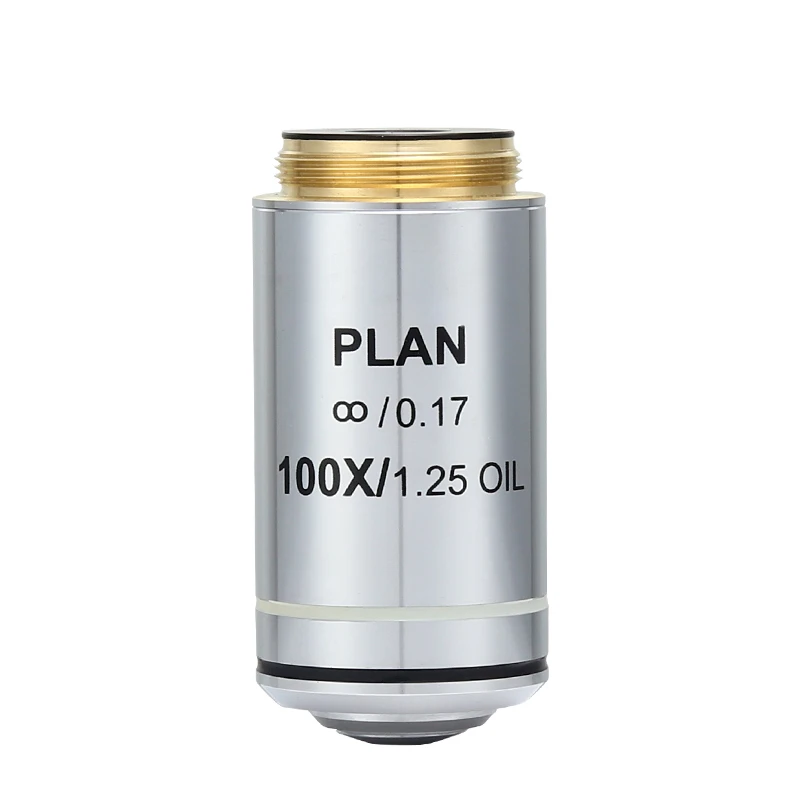 Professional 4X 10X 20X 40X 100X Infinity Plan Objective Lens 195 Achromatic Objectives for Olympus Microscope