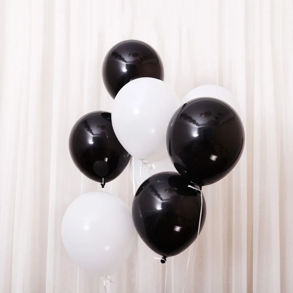 

20Pcs 10 Inch Black Latex Balloons Beautiful Decor for Parties Weddings Halloween Engagements Anniversaries Latex Balloons