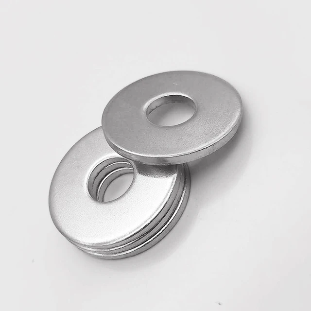 

Factory Direct Sale Fastener Flat-washer DIN 125/DIN 9021 M3-M56 Metal Washers With Carbon Steel Material 304 Stainless Steel