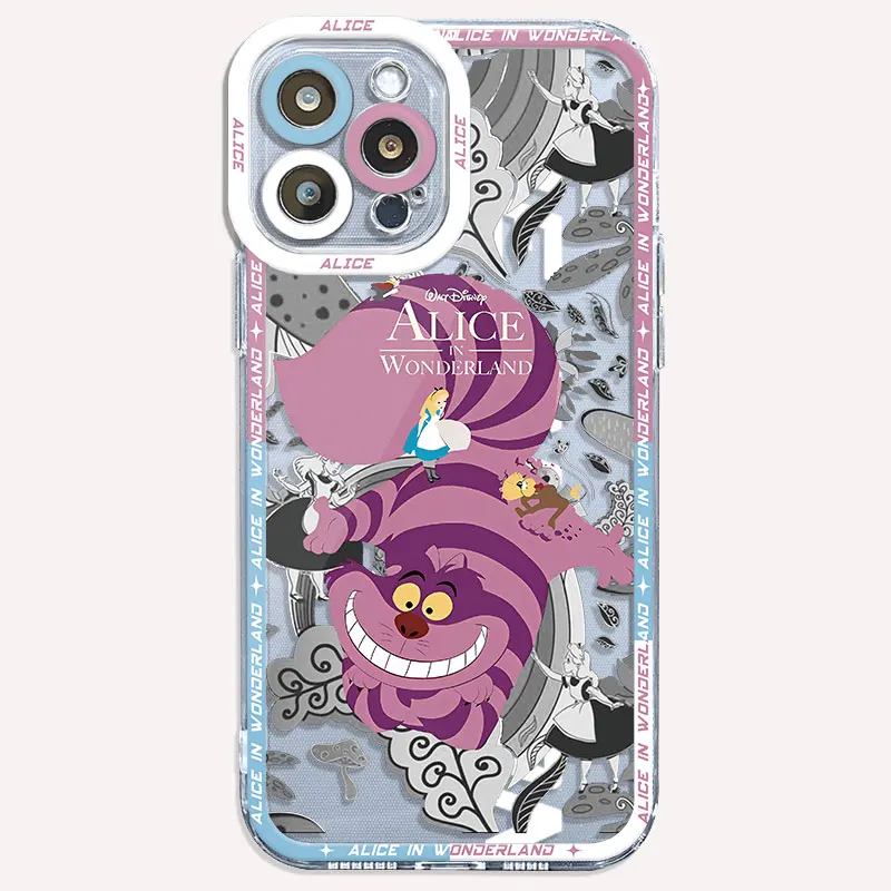 Disney Alice in Wonderland Phone Case for Samsung Galaxy A23 A53 A73 A72 5G A22 A52 A42 A21s A32 A52s A12 A33 A13 Cover