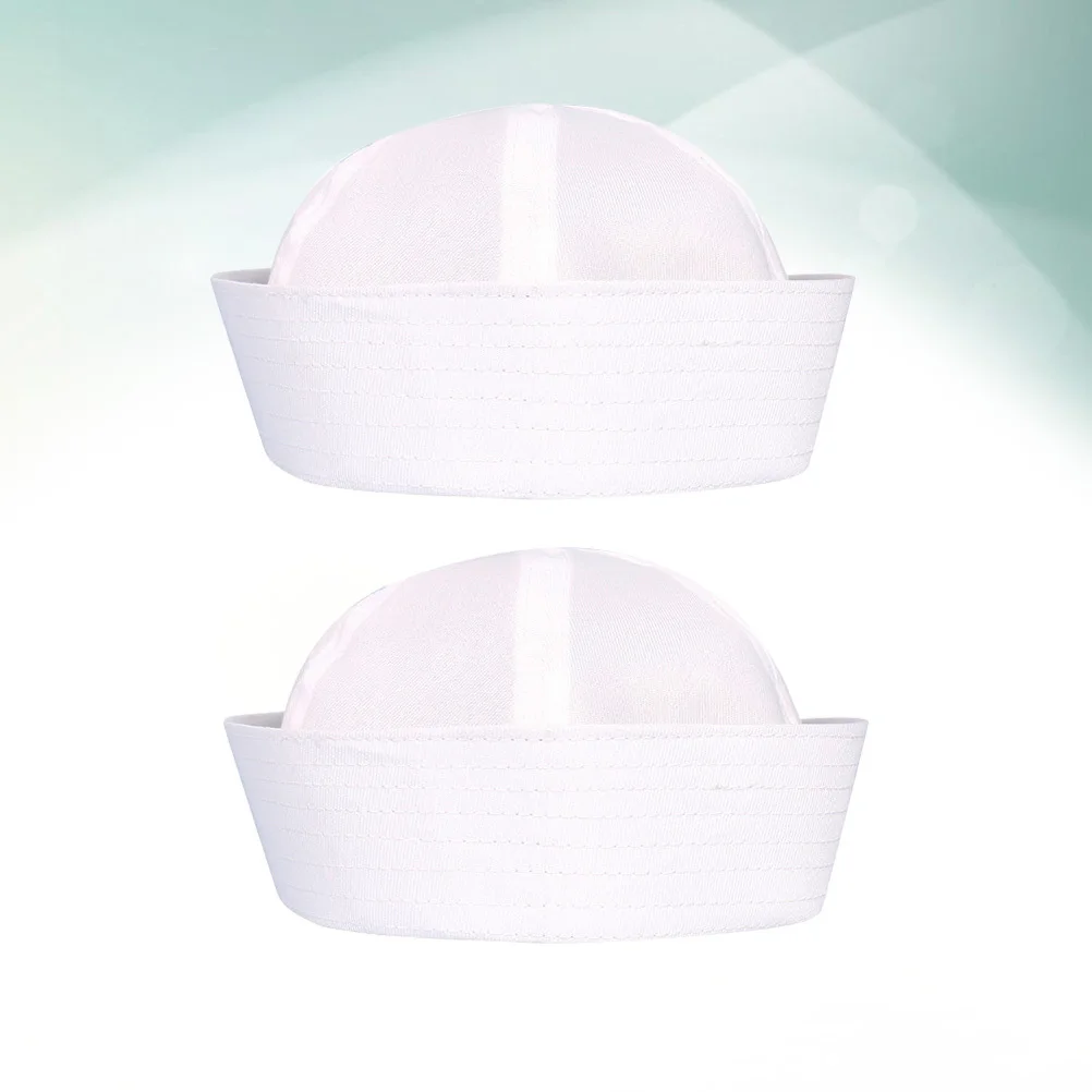 

2 шт. белые матросские шапки, удобная матросская кепка для костюмированной вечеринки, маскарада, Хэллоуина, косплея, карнавальные костюмные шапки