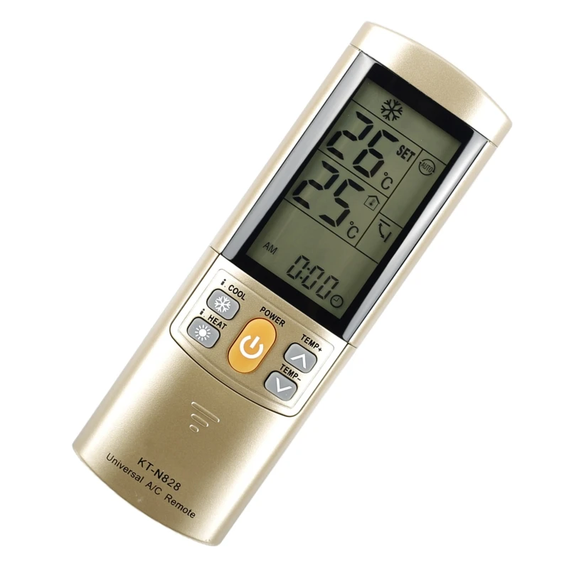 E9LB ตัวควบคุมเครื่องปรับอากาศพลาสติกที่ทนทาน Universal รีโมทคอนโทรล KT-N828