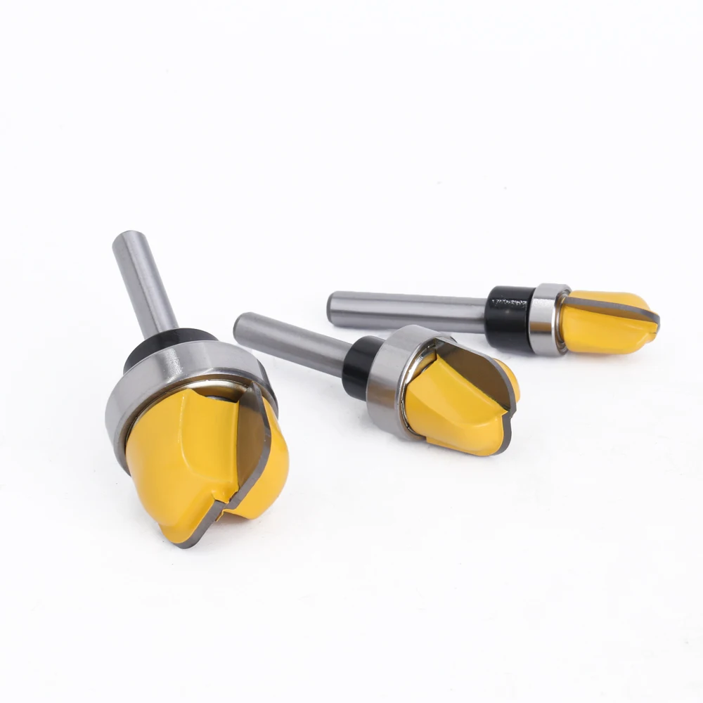 Imagem -06 - Lavie-fresadora de Nariz Redondo Tigela Bandeja Router Bit Rolamento para Carpintaria mm 6.35 mm Haste 11 Diâmetro