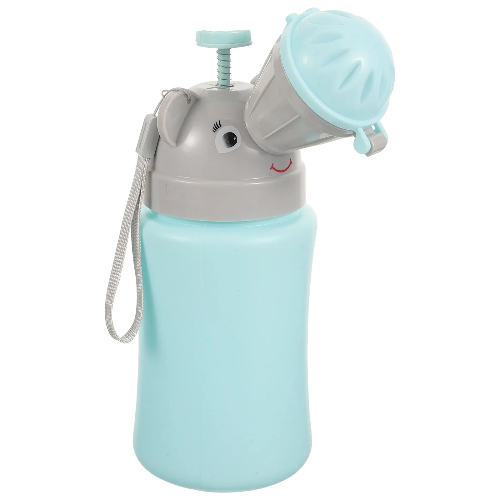 어린이 휴대용 소변기 누수 방지 비상 화장실 플라스틱 소변병 컵 여행 캠핑 소년용 소변 훈련기