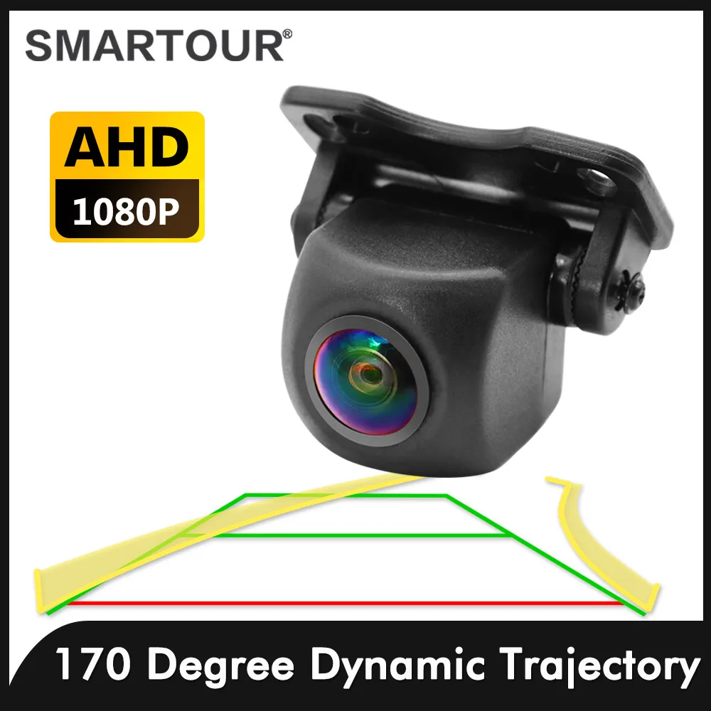 

SMARTOUR Universal CCD intelligent AHD 1080P dynamic trajectory 170 degree car camera glass lens waterproof effect