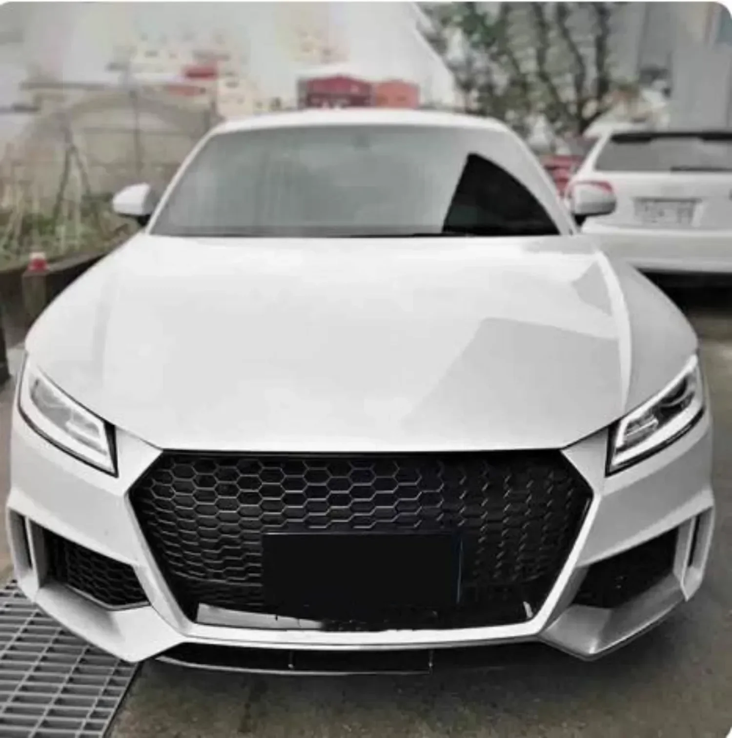 for TT modified ttrs 15-18 Radiator grille Car Front Bumper surround Body kit