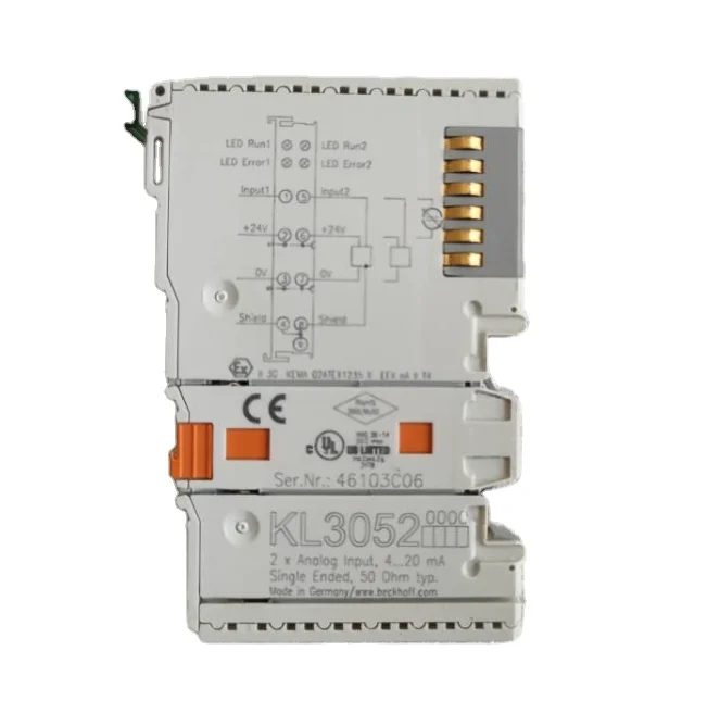 Beckhoff KL3052 | 2-Kanal-Eingangsklemme mit Schleife betrieben 4...20 MA