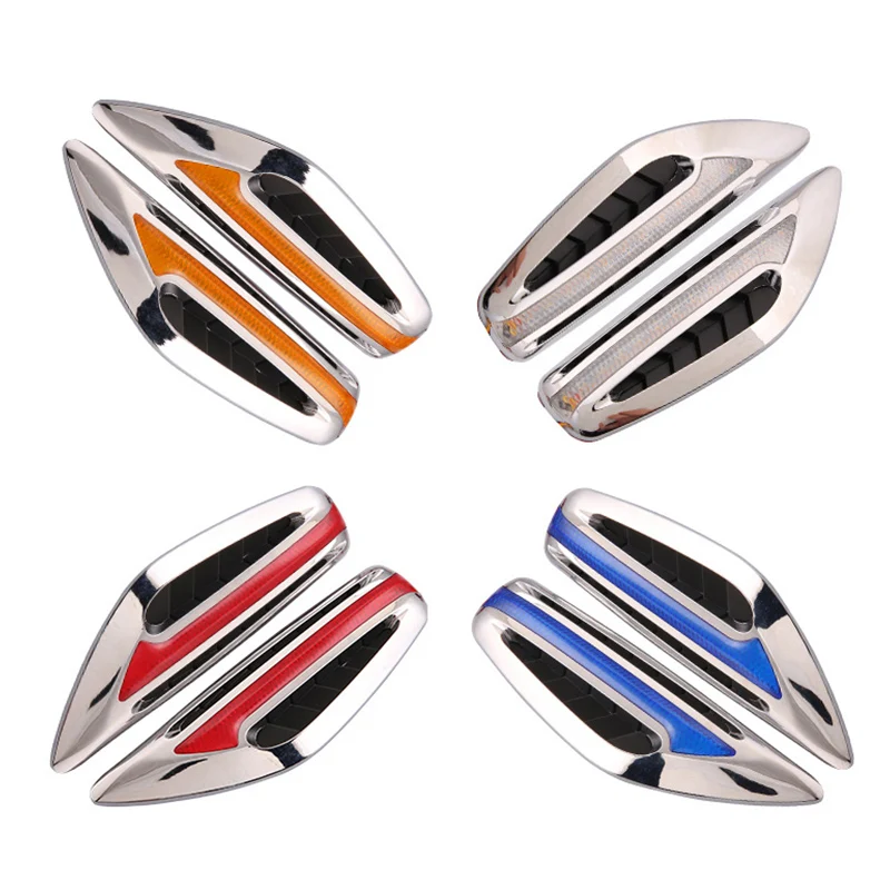 أضواء جانبية للوحة أوراق الشجر للسيارات، أضواء نهارية تدفق LED، إشارات انعطاف التدفق، ديكور معدل، متابعة عالمية #4