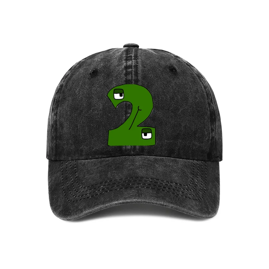 Alphabet-Lore-Number-2 Gorra de béisbol informal Sombreros ajustables Snapback para mujeres Hombres Sombrero protector solar