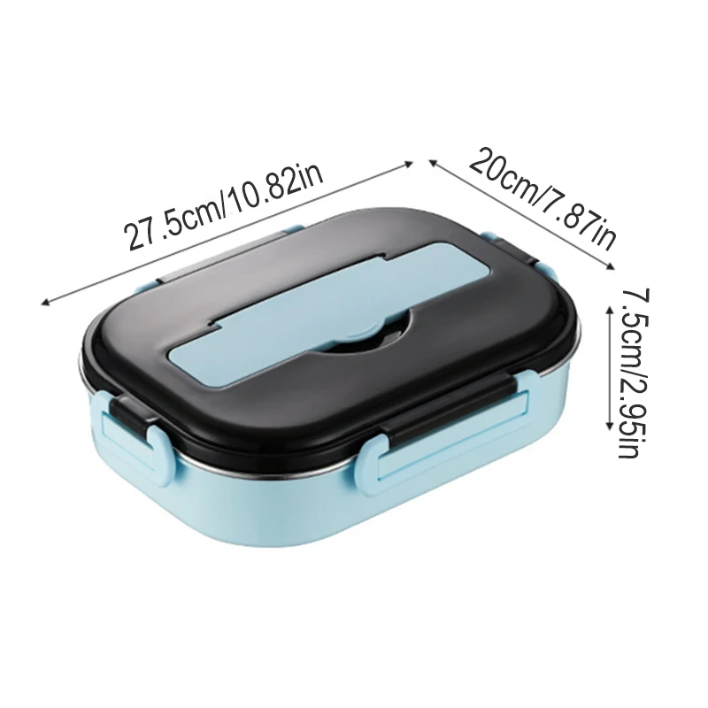 304 Stainless Steel Insulated Lunch Box Divides Lunch Box Office Workers Large Capacity Portable Bento Box Sealed