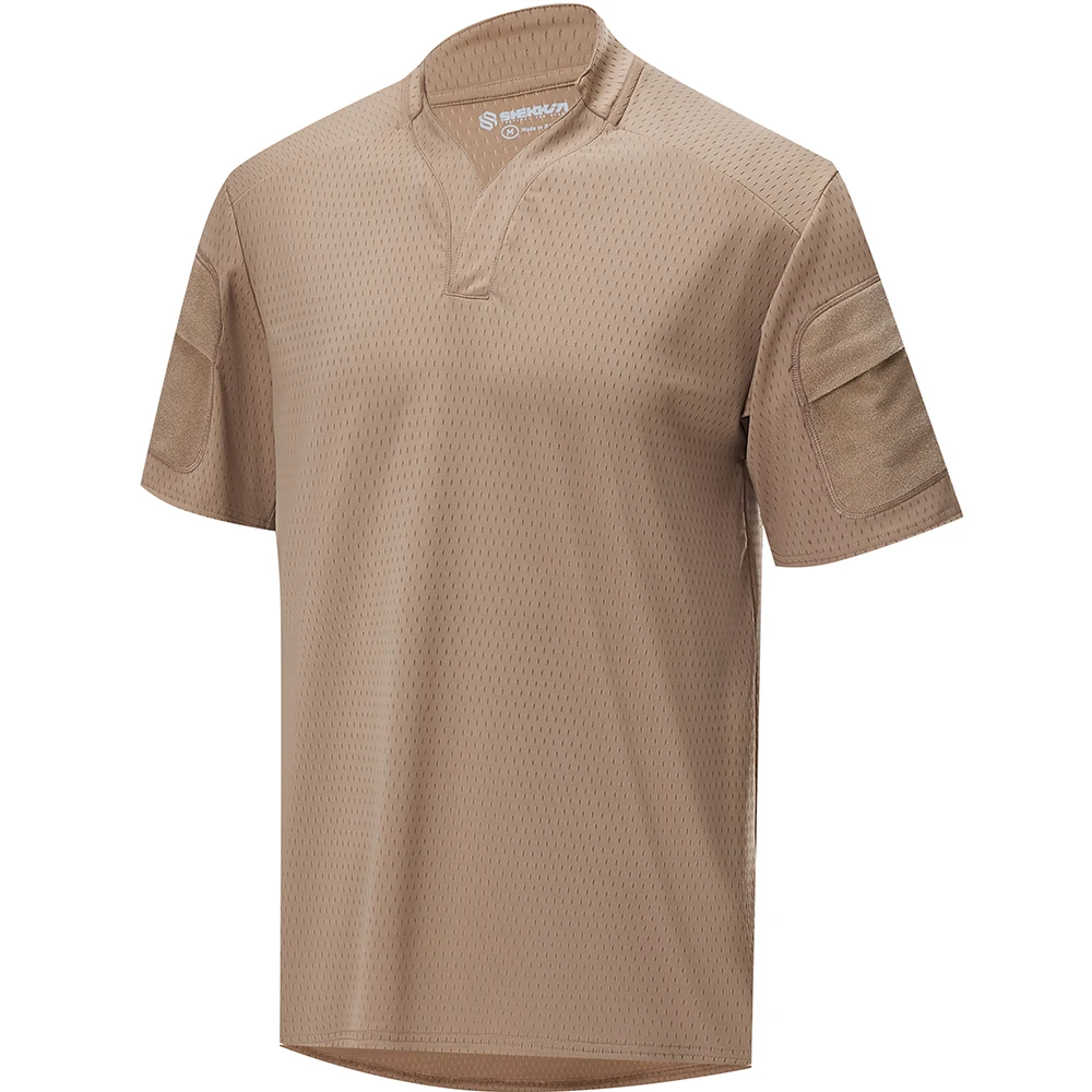 Hunting short-sleeved rugby shirt quick-drying tactical T-shirt outdoor sports