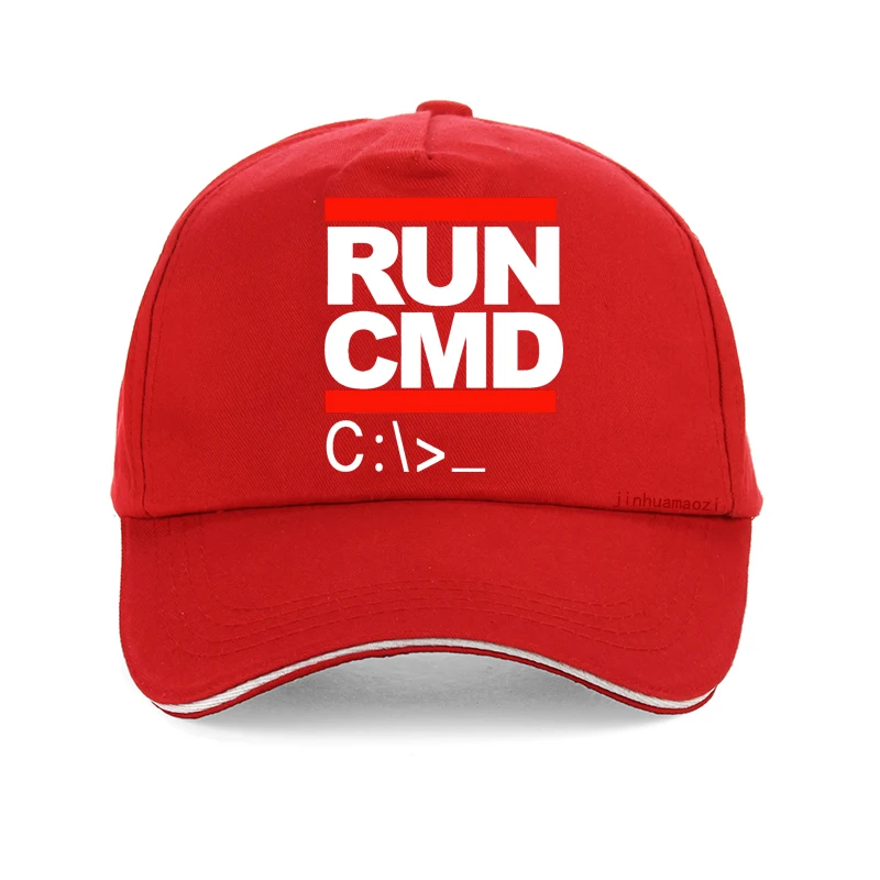 تشغيل Cmd الكمبيوتر مبرمج قبعة مضحك هدية عيد ميلاد للرجل صديقها الزوج الصيف قبعة بيسبول قابل للتعديل القبعات الرياضية في الهواء الطلق