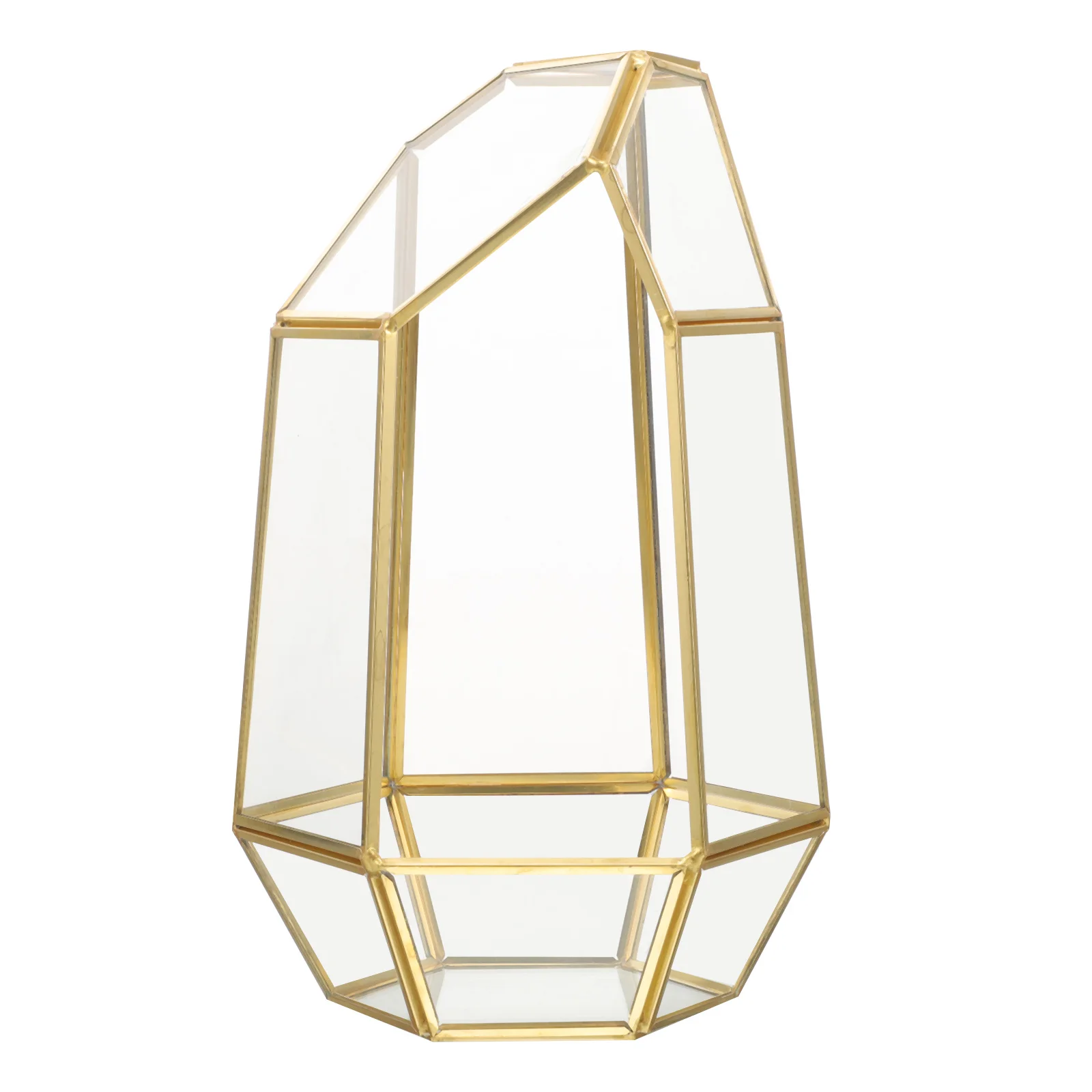 1Pcs Clear Glass Geometric Terrarium Artistic Cube Ideal for Succulent Plant Container Tabletop Home Patio Decoration