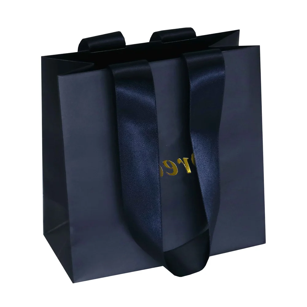 Custom Fashion Your Own Logo Print Premium Cosmetics Jewelry Packaging Bag Luxury Kraft Gift Shopping Paper Bags With Handles