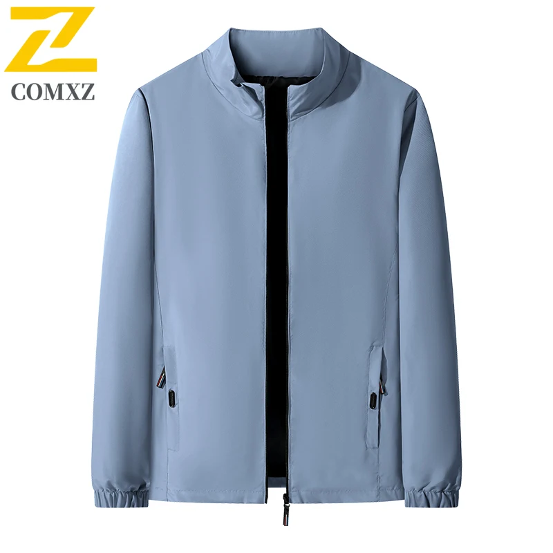 

Мужская повседневная куртка, весна-осень 2023, новая модная универсальная ветрозащитная дышащая куртка с воротником-стойкой, уличная дорожная куртка