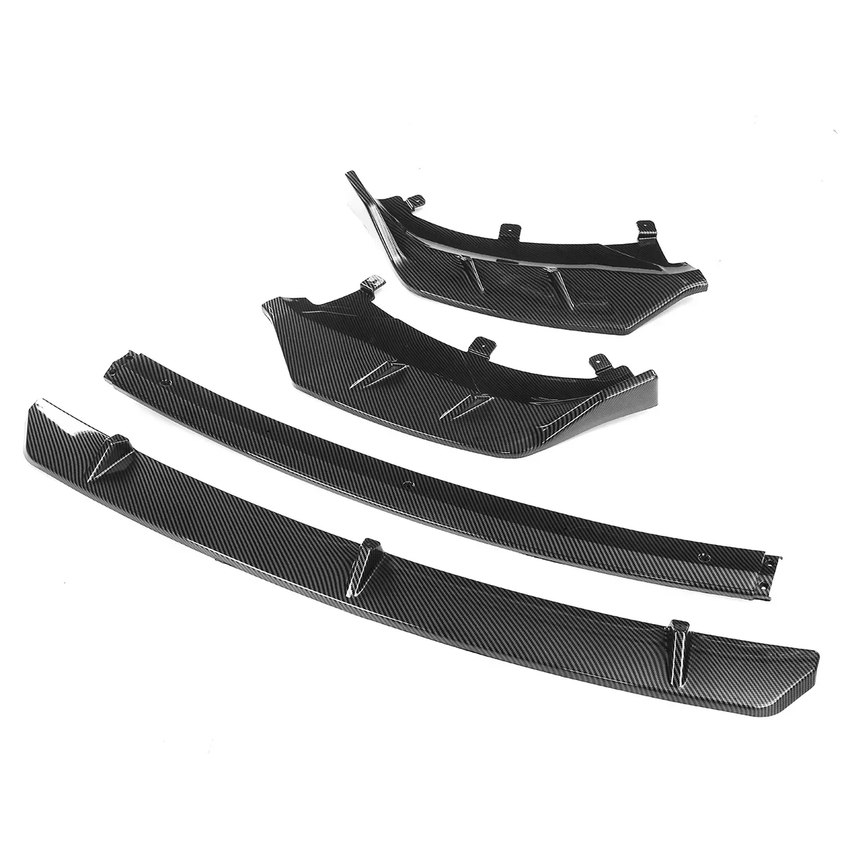 New 4 Pieces Car Front Bumper Splitter Lip Diffuser Spoiler Cover Guard For BMW X3 G01 X4 G02 ix3 G08 2021-2022