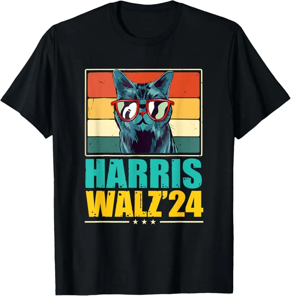 

Harris Waltz 2024 Election Cat Lady Kamala Harris Tim Waltz T-Shirt