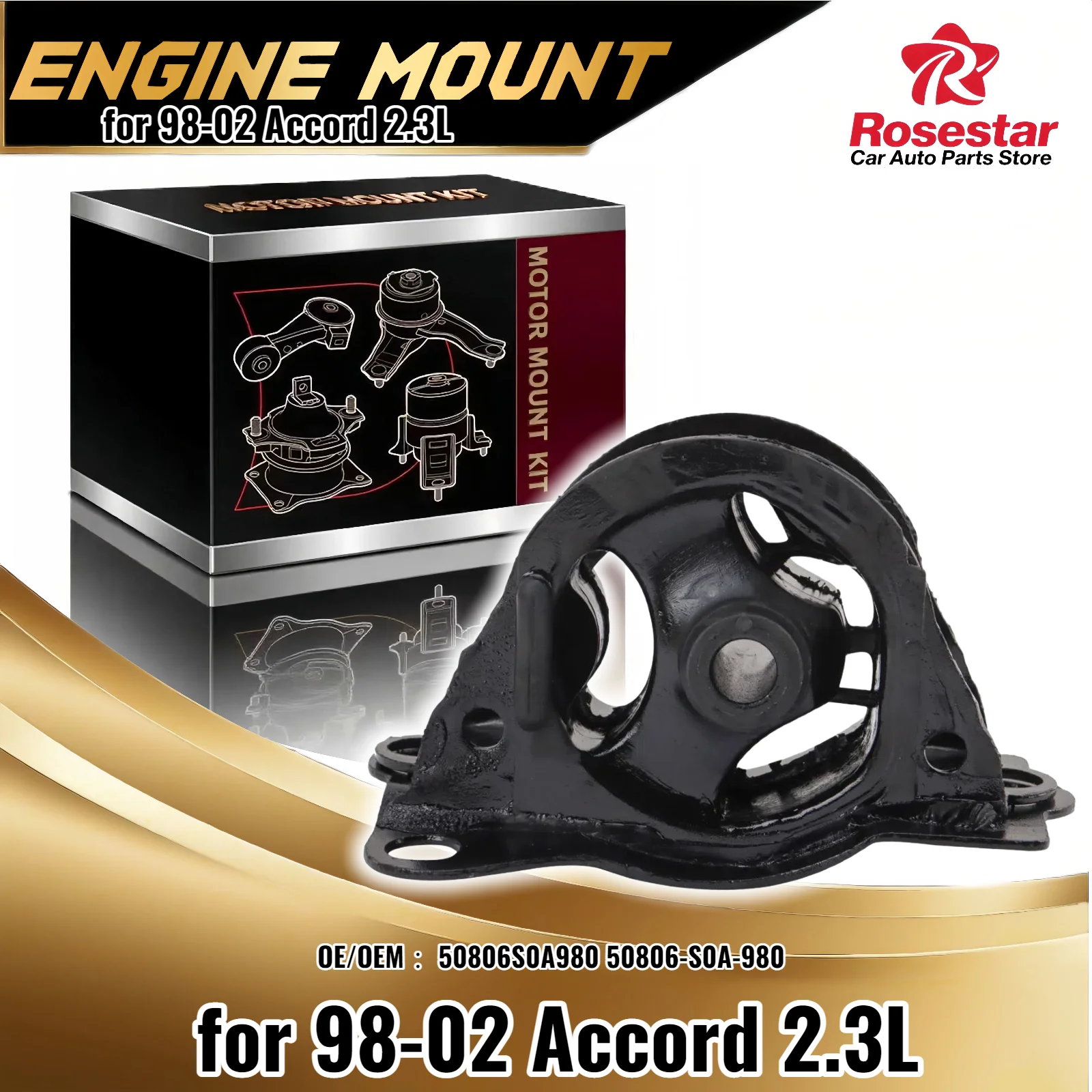 

AT Automatic Transmission Mount Passenger Side Right RH for 98-02 Accord 2.3L 50806S0A980 50806-S0A-980