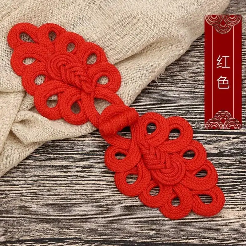 37ME 1 Pair Large Size Chinese Handmade Cheongsam Buttons Knot Fastener Closures DIY Handcraft Clothing Accessories