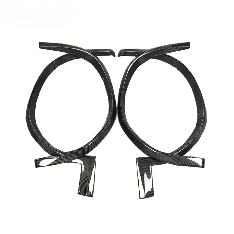 Dry Carbon Fiber Rear Wheel Arch Eyebrow Flare Trim Compact Sport SUV Exterior Mod Parts