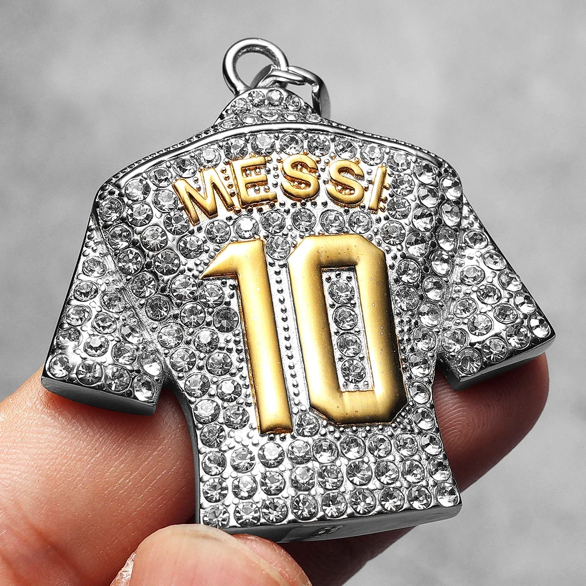 CR7 Messi Haaland Mbappé Neymar Football Jersey Men Necklaces Stainless Steel Pendant Chain Punk HipHop New In Jewelry Wholesale - Image 4