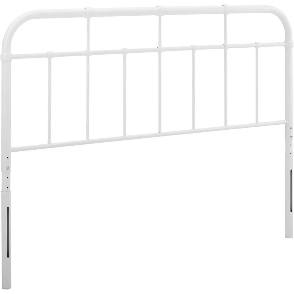 Alessia Modern Farmhouse Metal Headboard, Full, White cabecero cama 135  headboard  bed headboard  cabeceira de cama box casal