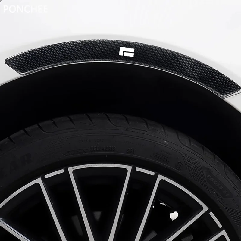 

Для Jishi Polestone 01 Rox 01 2023-2025 клейкий блок для предотвращения столкновений, царапины, декоративные наклейки для автомобиля, колеса, бровей