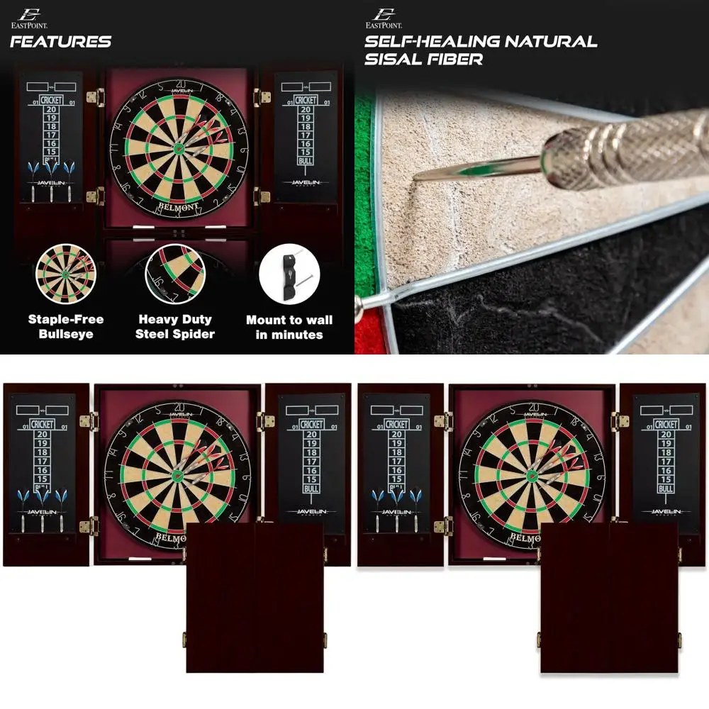

Belmont Bristle Dartboard Cabinet Set - Premium Quality