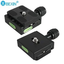 Adapter Plate Square Clamp with Gradienter for Quick Release Plate for Tripod Ball Head Arca Swiss RRS Wimberley Benro QR-50/60