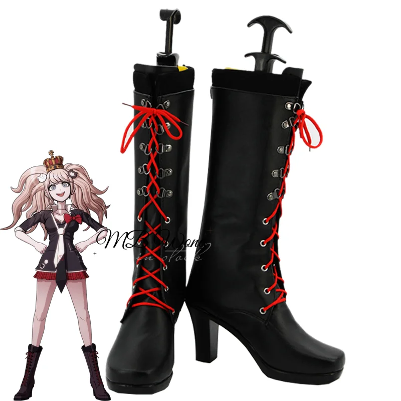 

Game Danganronpa Trigger Happy Havoc Junko Enoshima Cosplay Shoes Botas Role Play Halloween Carnival Party Outfit Christmas