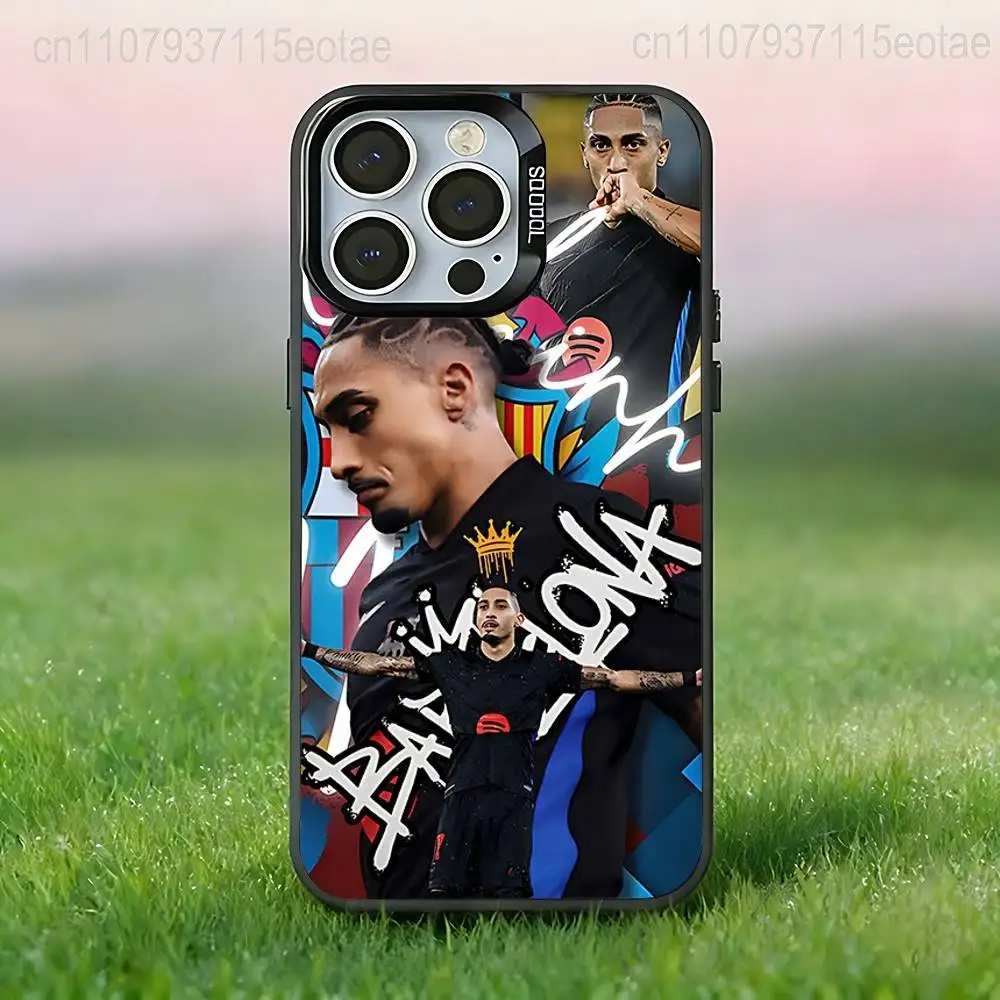 Football 11 Brazil R-Raphinhas  Phone Case For iPhone 17,16,15,14,13,12,11,Pro,Max,Plus,E,Air,Mini Black Tpu IMD Cover